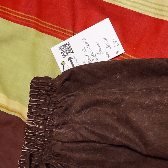NWT Brown Acid Wash Maxi Skirt - Picture 3 of 7